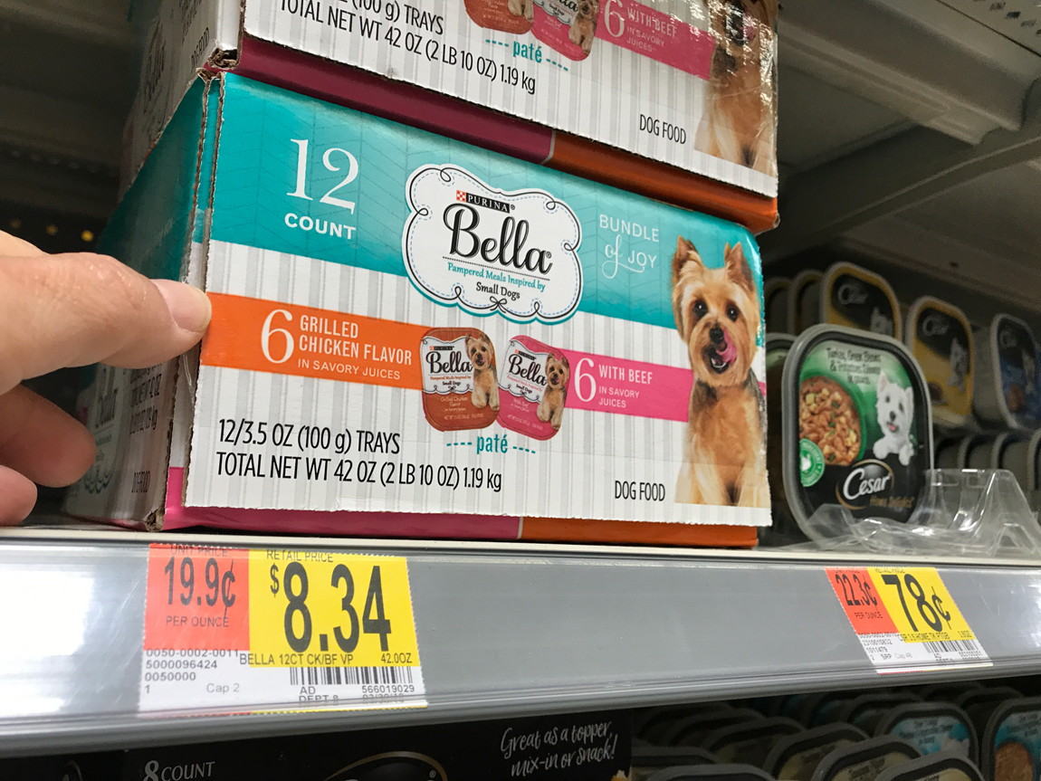 Bella Dog Food Trays, as Low as $0.28 at Walmart! - The Krazy Coupon Lady