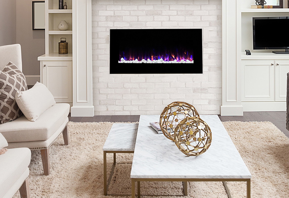 Northwest 36 Wall Mounted Electric Fireplace 124 At Walmart