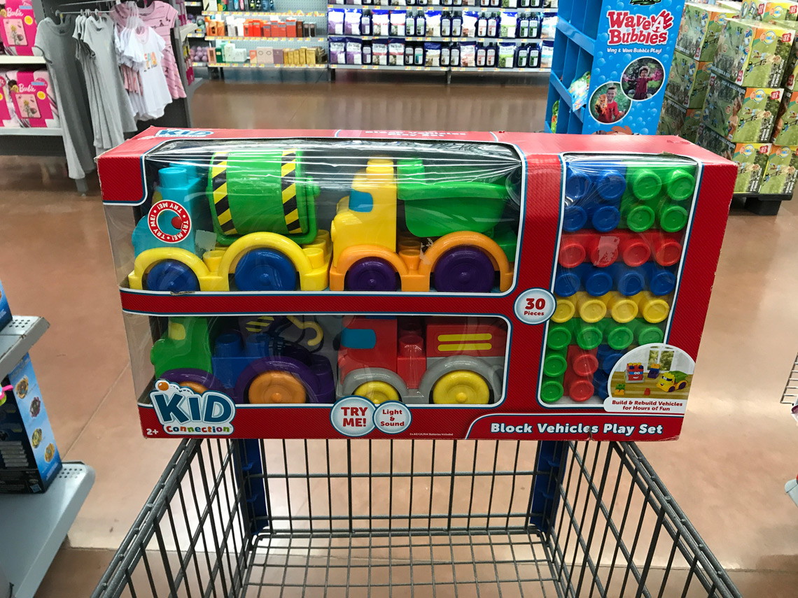 kid connection block vehicles play set
