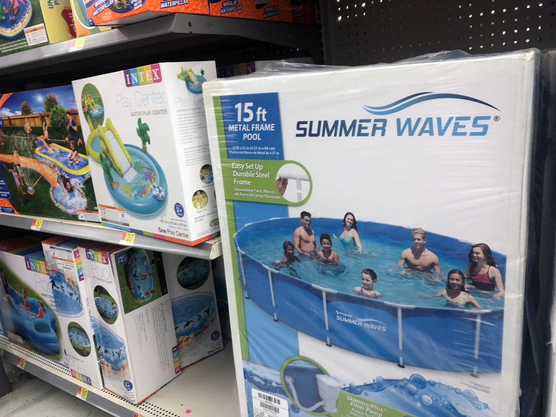 Summer Waves 15 Metal Frame Pool Only 97 At Walmart The