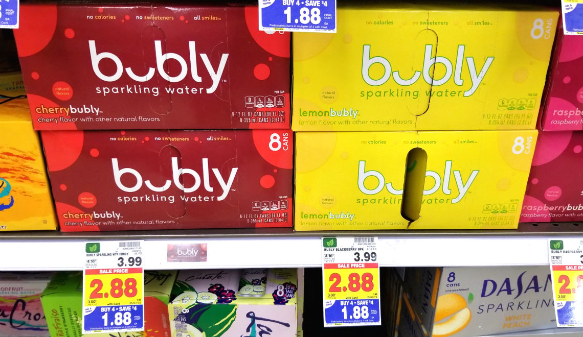 No Coupons Needed! Bubly Sparkling Water, Only 1.88 at Kroger! The