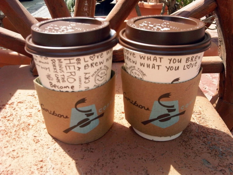 Sign up for Caribou Coffee rewards in the app and get a free drink after your first visit.