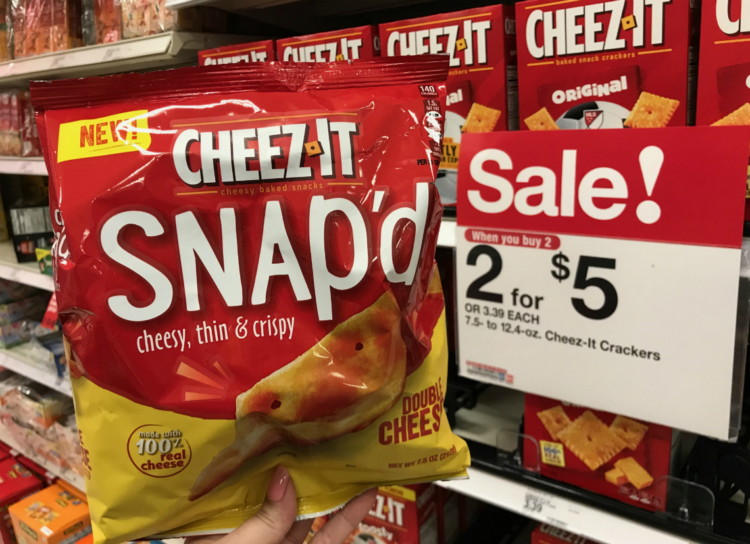 CheezIt Snap'd Crackers, Only 1.00 at Target! The Krazy Coupon Lady