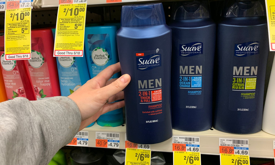 Suave Men Hair Care Only 1 00 At Cvs The Krazy Coupon Lady