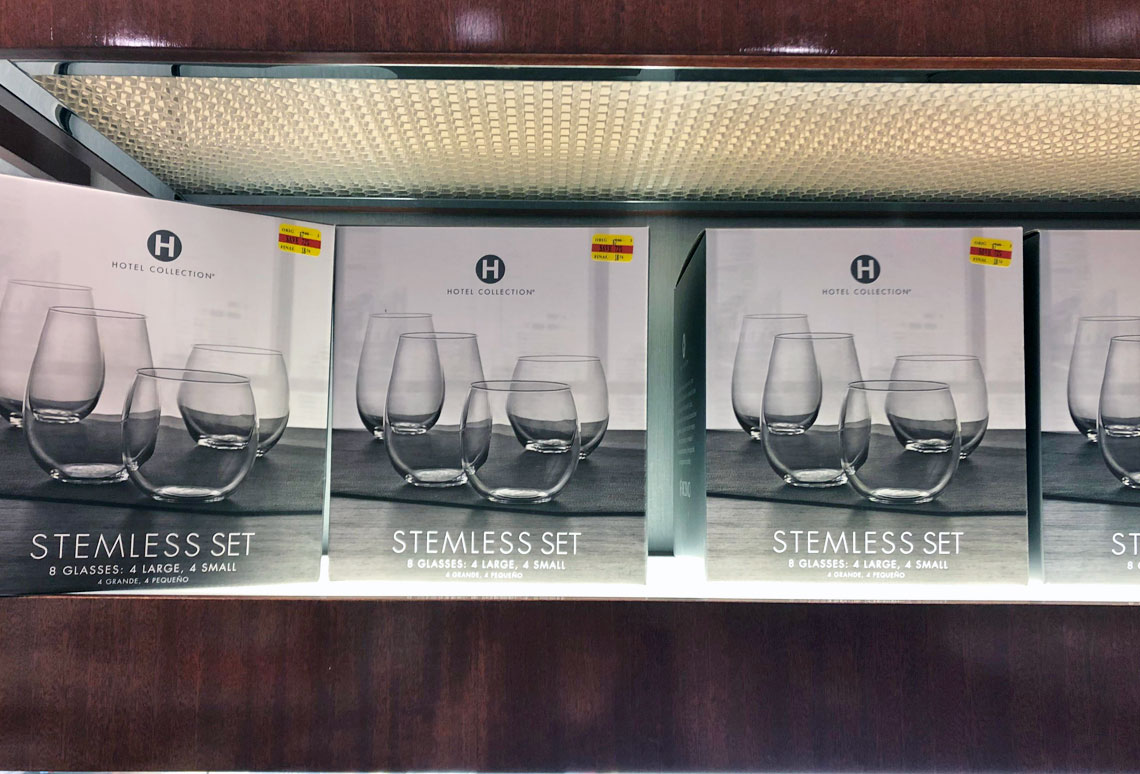 8 Piece Stemless Wine Glass Set Possibly $18 76 At Macy S