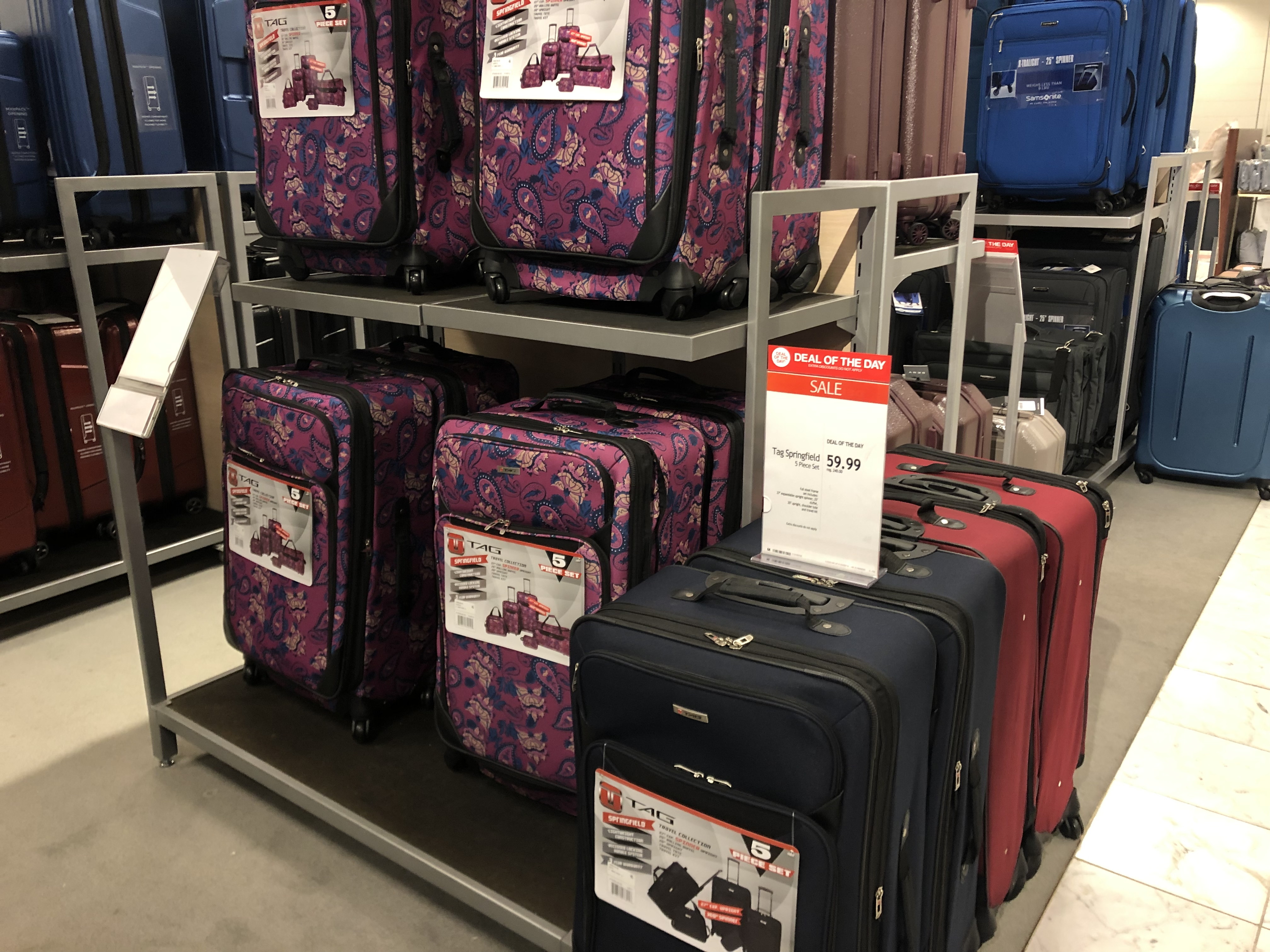 macys samsonite luggage sale