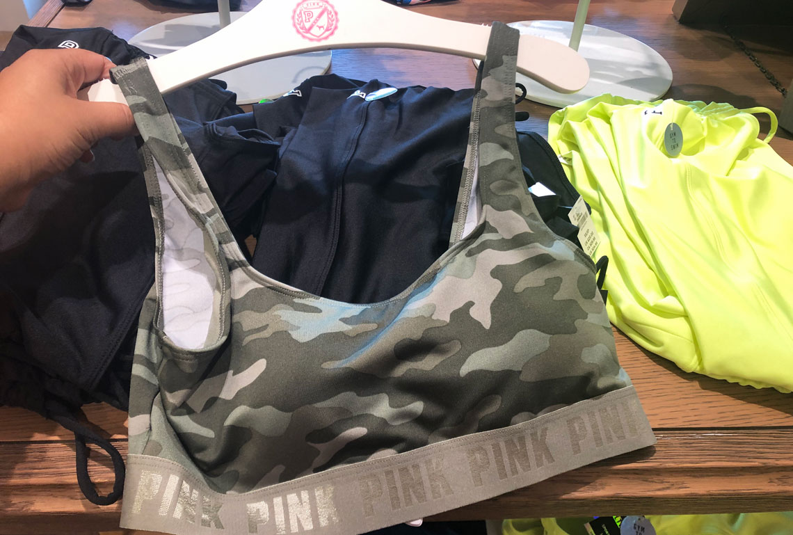 pink $10 sports bras