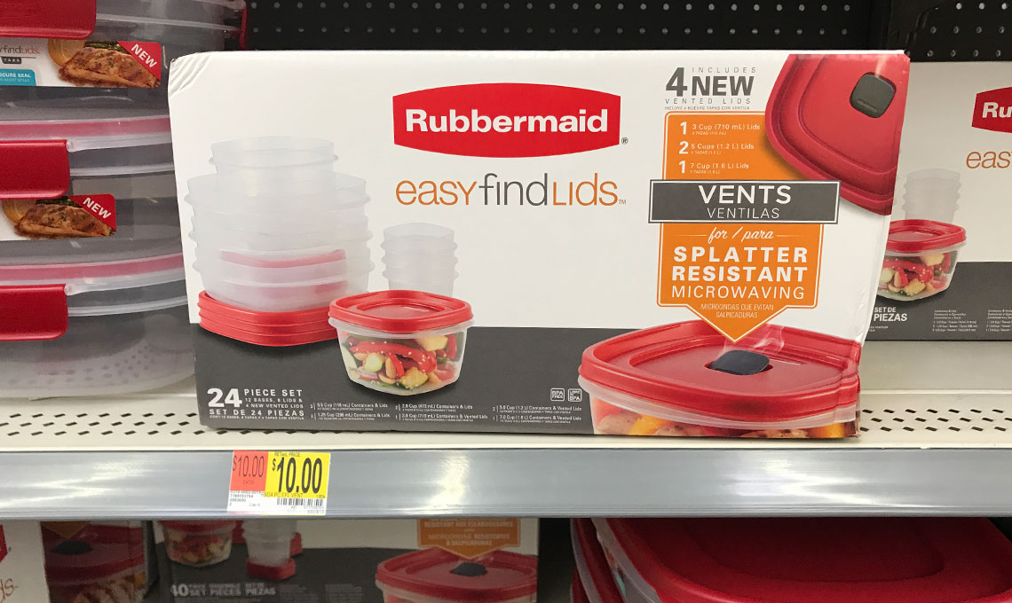 rubbermaid 1925459 easy find lid square food storage