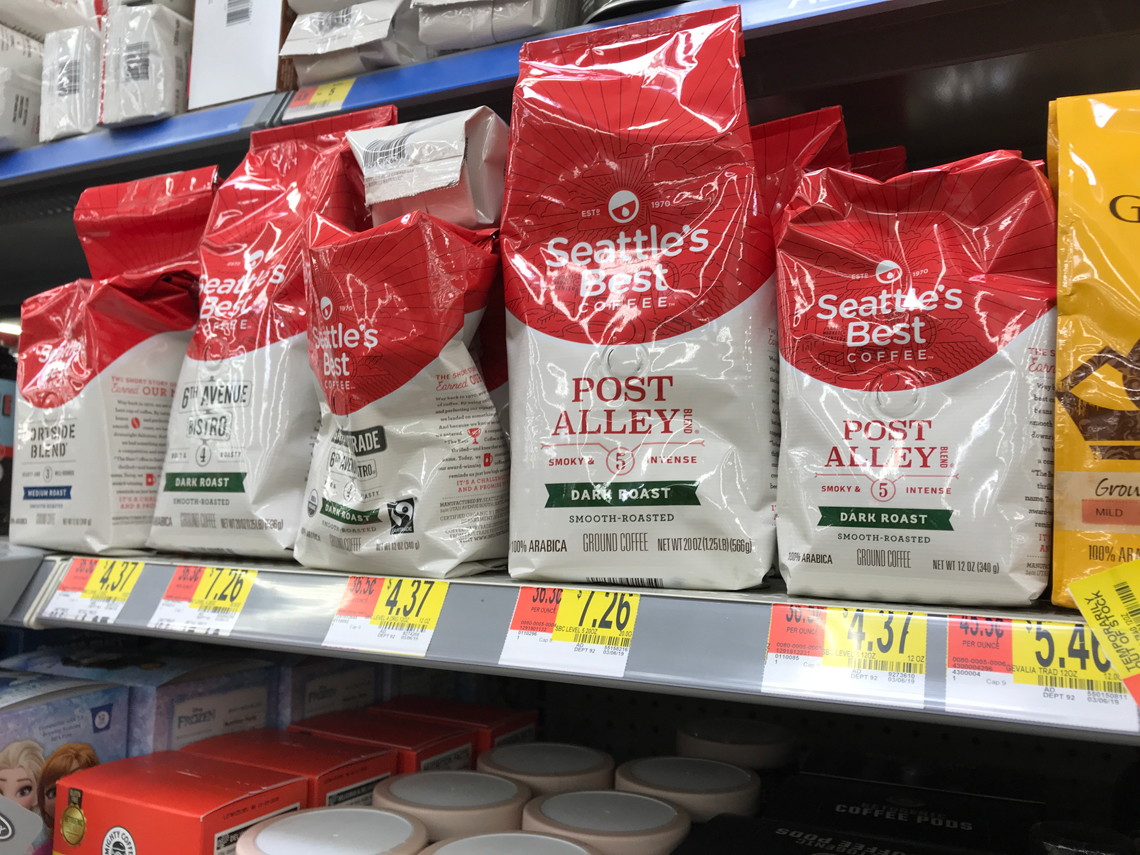 Seattle's Best Ground Coffee, 3.75 per Pound at Walmart