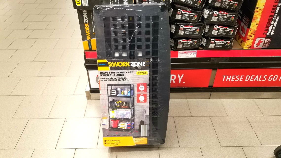 Workzone 5 Tier Resin Shelving Only 29 99 At Aldi The