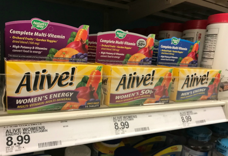 Nature's Way Alive! MultiVitamins, Only 3.74 at Target