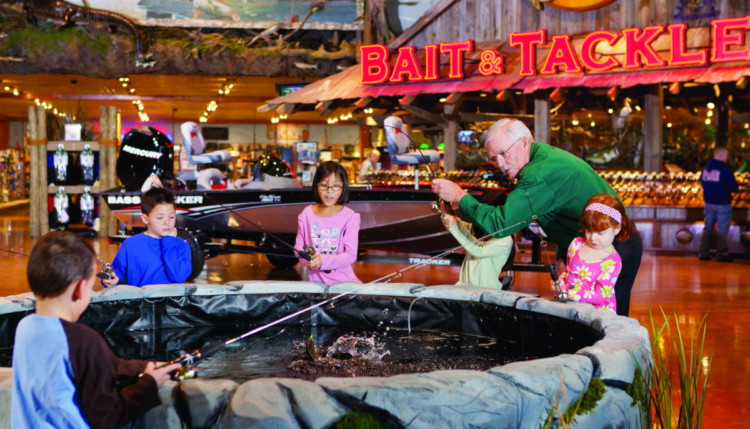 Take your dad out to Bass Pro Shops for their free Gone Fishing Event.
