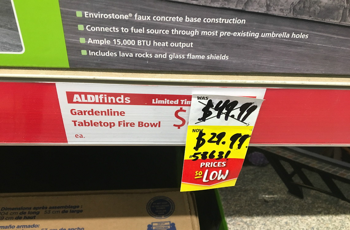 Gardenline Tabletop Fire Bowls Only 29 99 At Aldi The Krazy