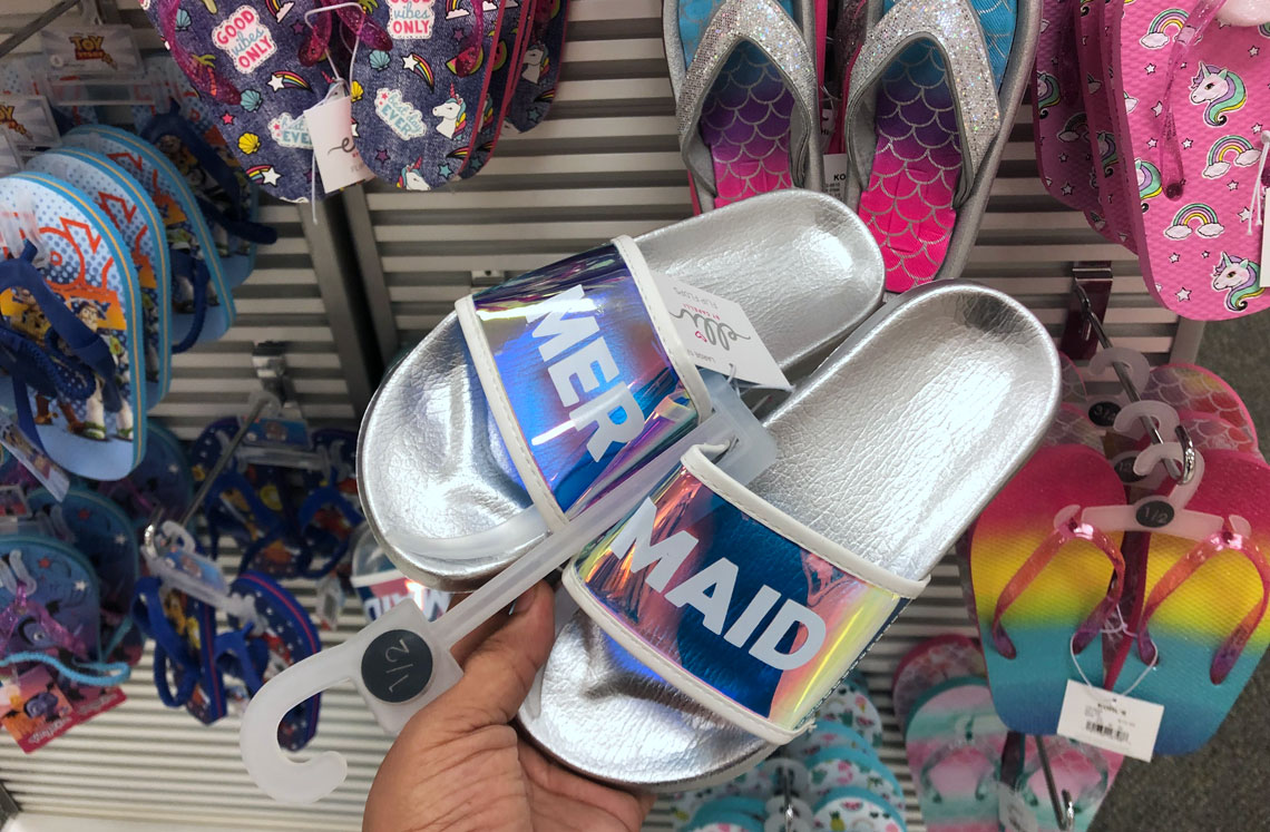 kohls girls flip flops