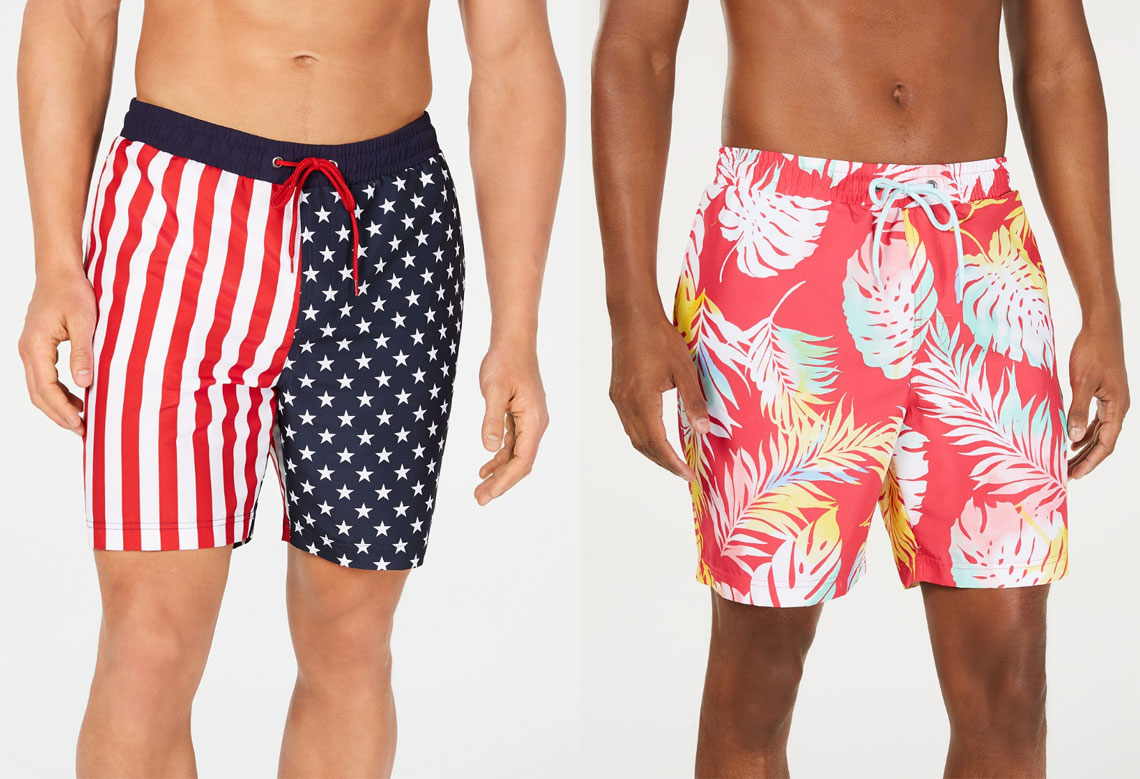 mens swim trunks macys