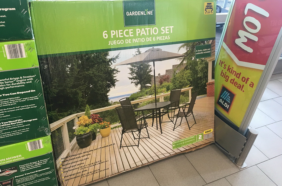 Gardenline 6 Piece Patio Set Only 69 99 At Aldi The Gardenline 6 Piece Patio Set Only 69 99 At Aldi The