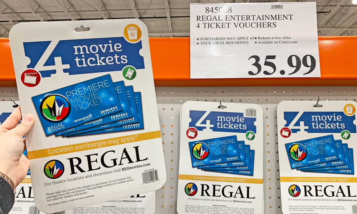 4 Amc Or Regal Cinemas Movie Tickets For 35 99 At Costco The