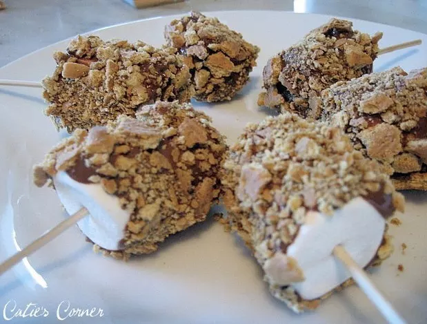 Create inside-out s'mores.
