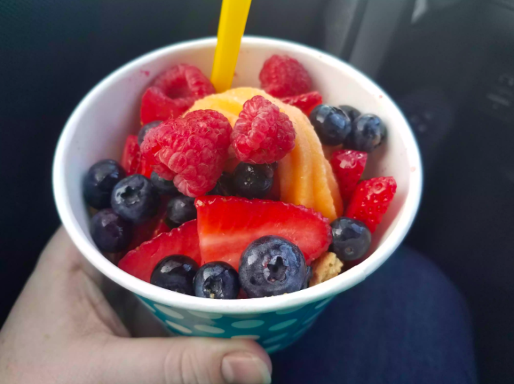 Dads get a free 6-ounce scoop of frozen yogurt at TCBY.