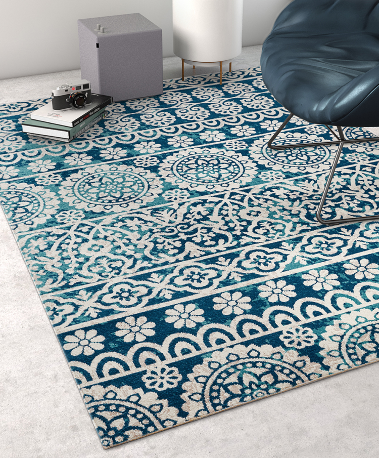 Flash Save Big On 5 7 Area Rugs The Krazy Lady 1 Blue Dorothea Firenze Rug Reg 240 00 39 99 Through 6 20 And Free After First Purchase Final 46 98