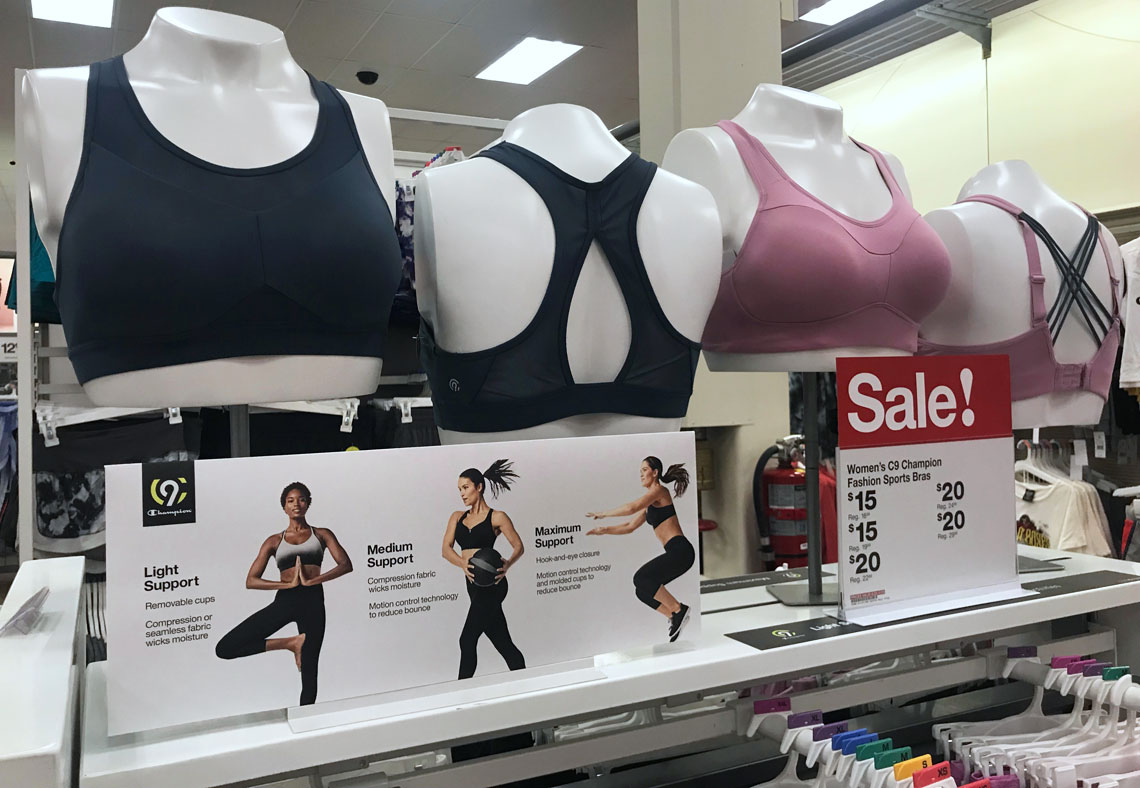 strappy sports bra target