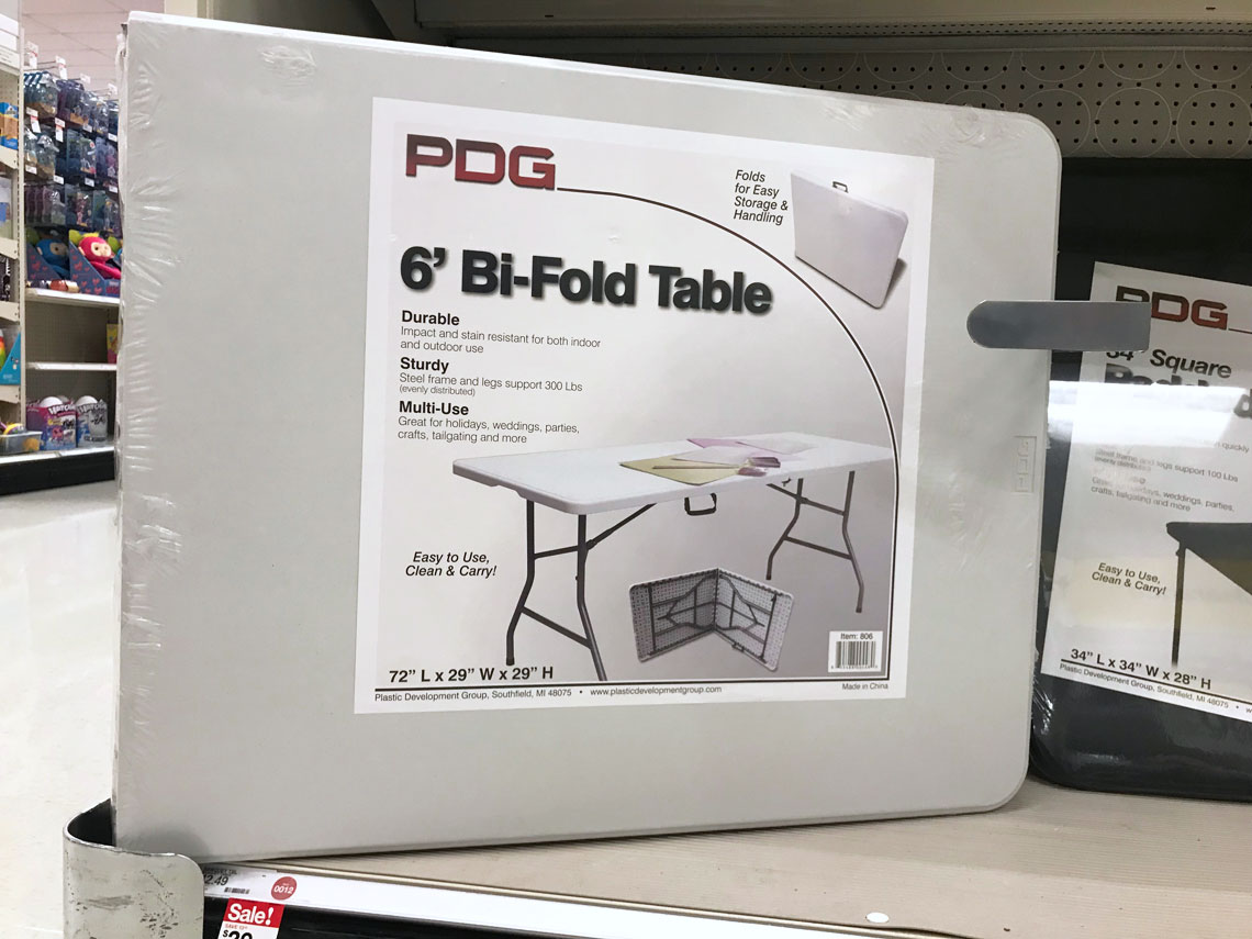 target folding banquet table