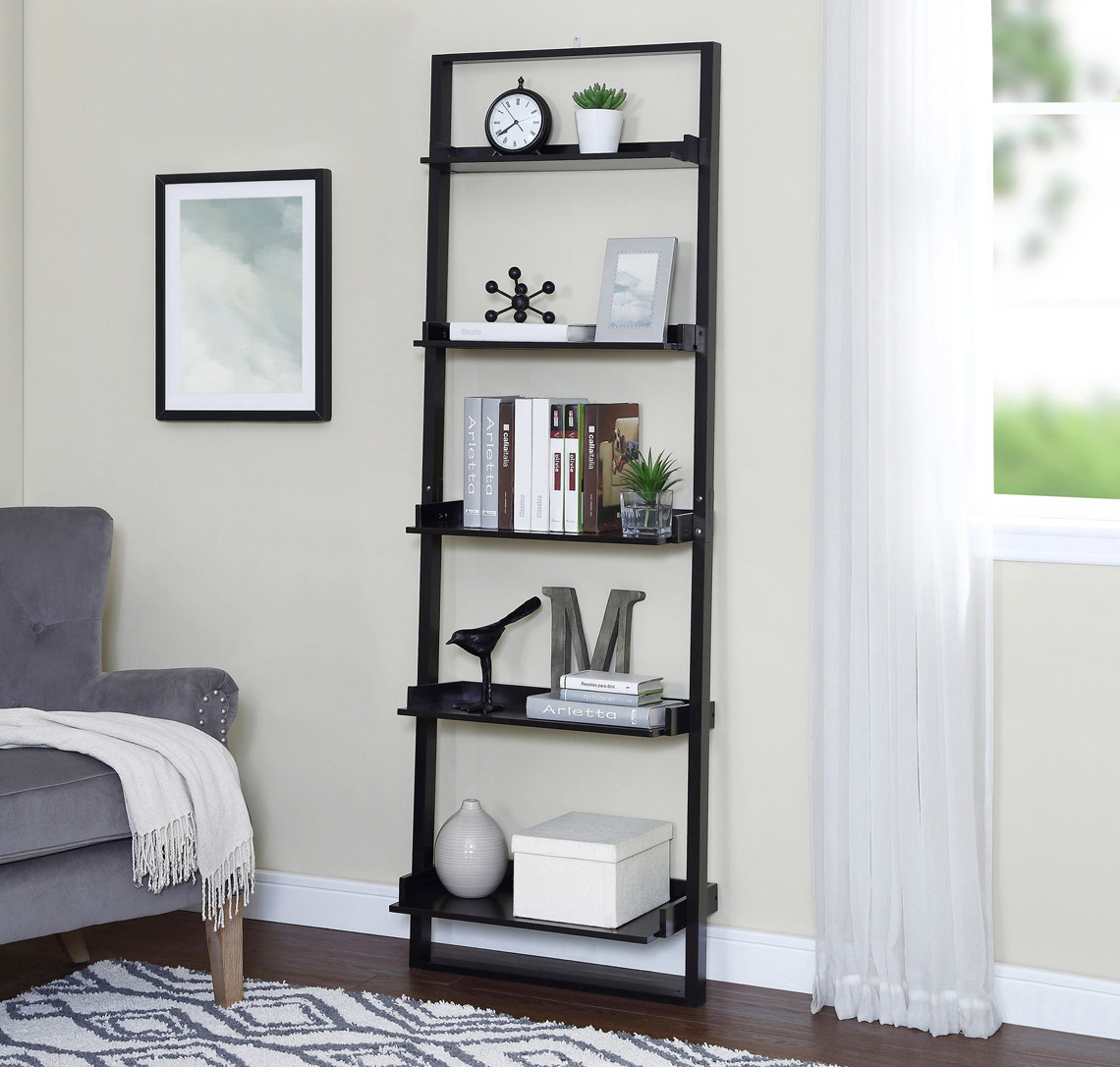 Mainstays 5 Shelf Ladder Bookcase Only 34 At Walmart The