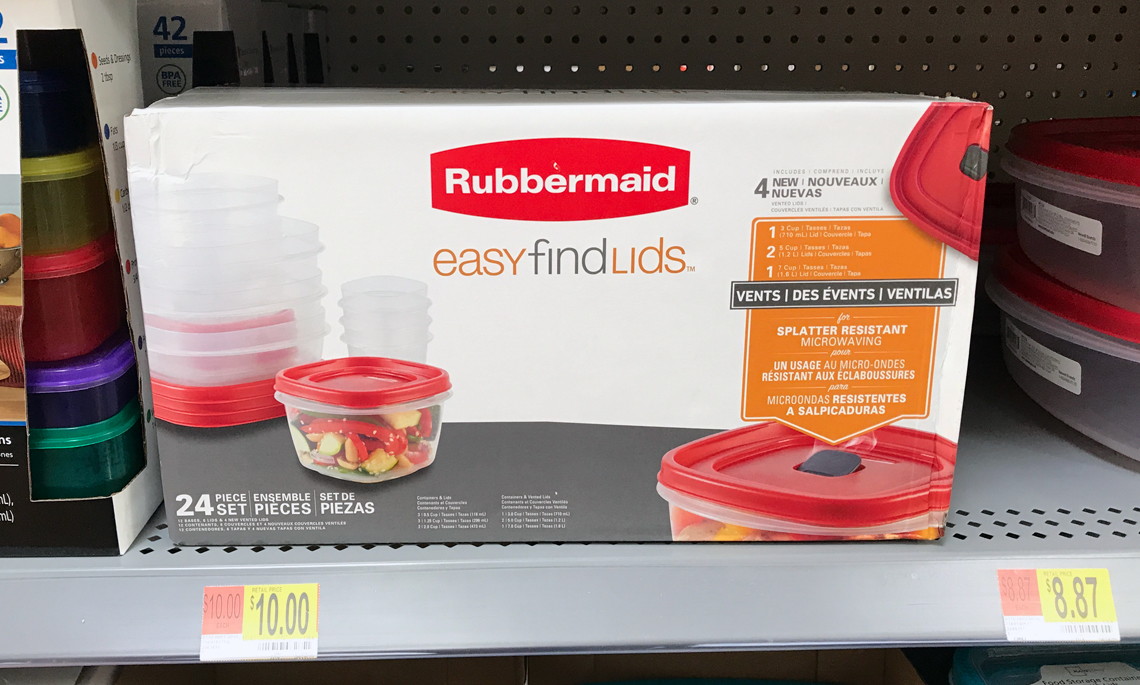 Rubbermaid 24-Piece Food Storage Set, $7 at Walmart! - The 