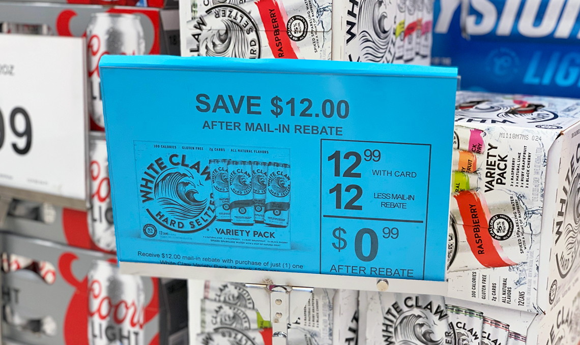 White Claw Seltzer Mail In Rebate Form