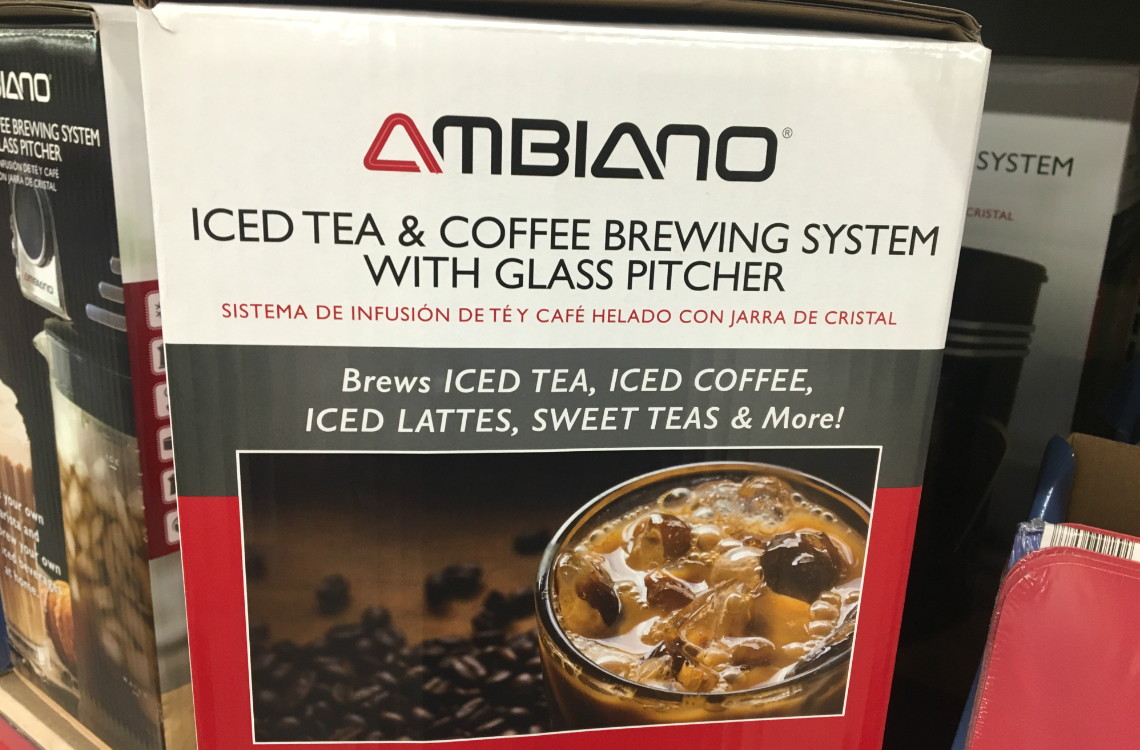 Ambiano Iced Tea & Coffee Brewing System, 19.99 at Aldi