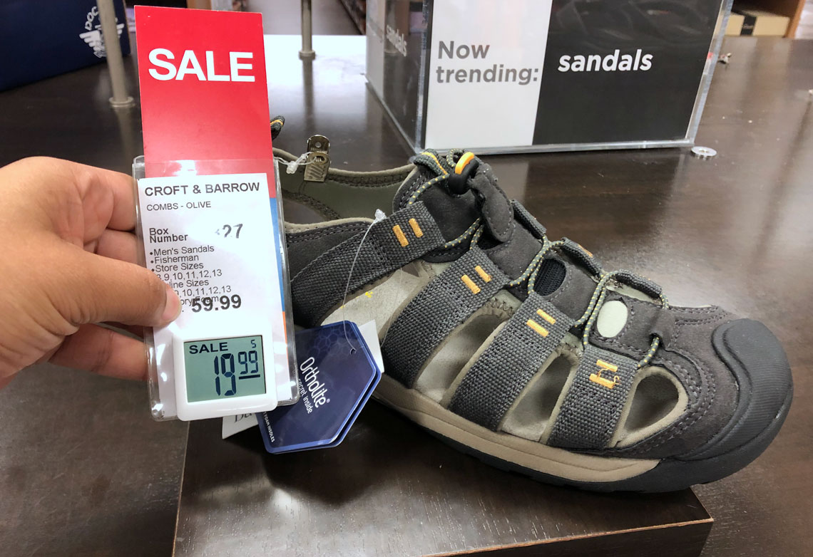 kohls mens sandals nike