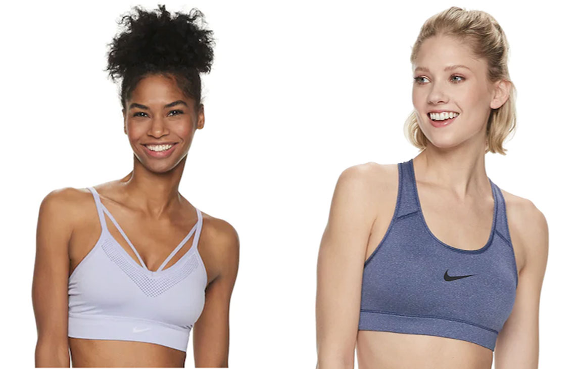 kohls sports bras nike