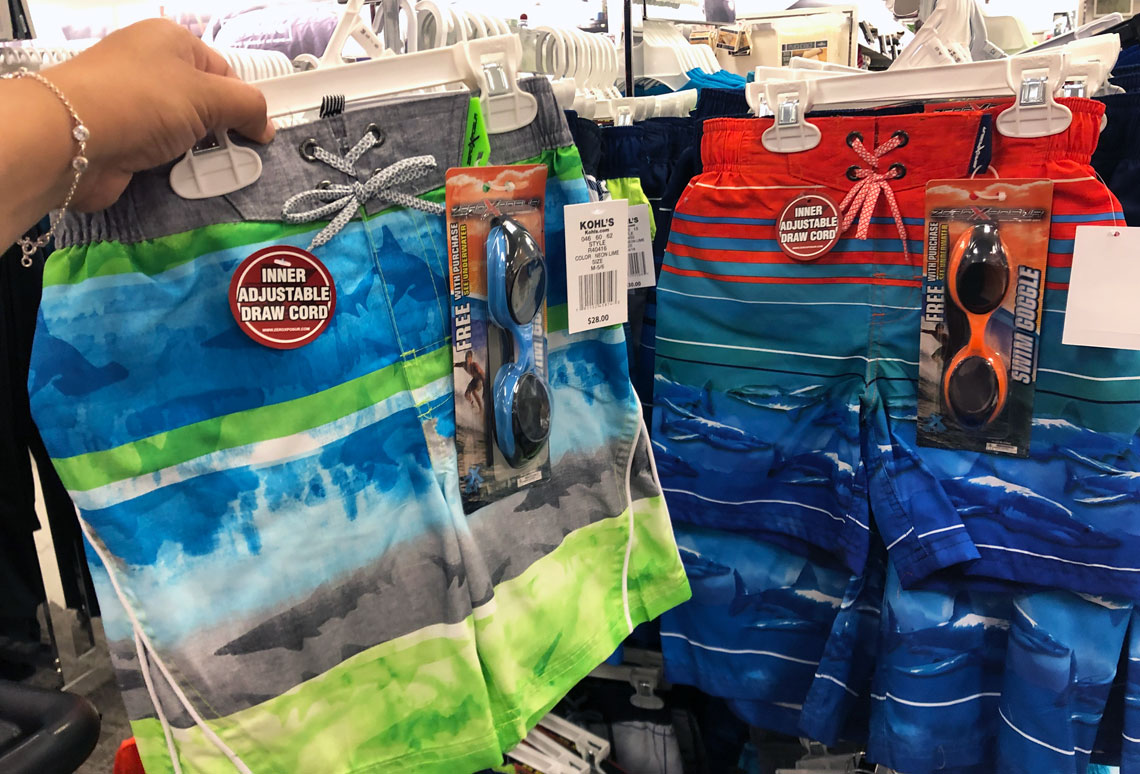 kohls boys swimwear