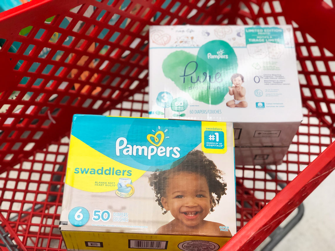 target pampers pure wipes