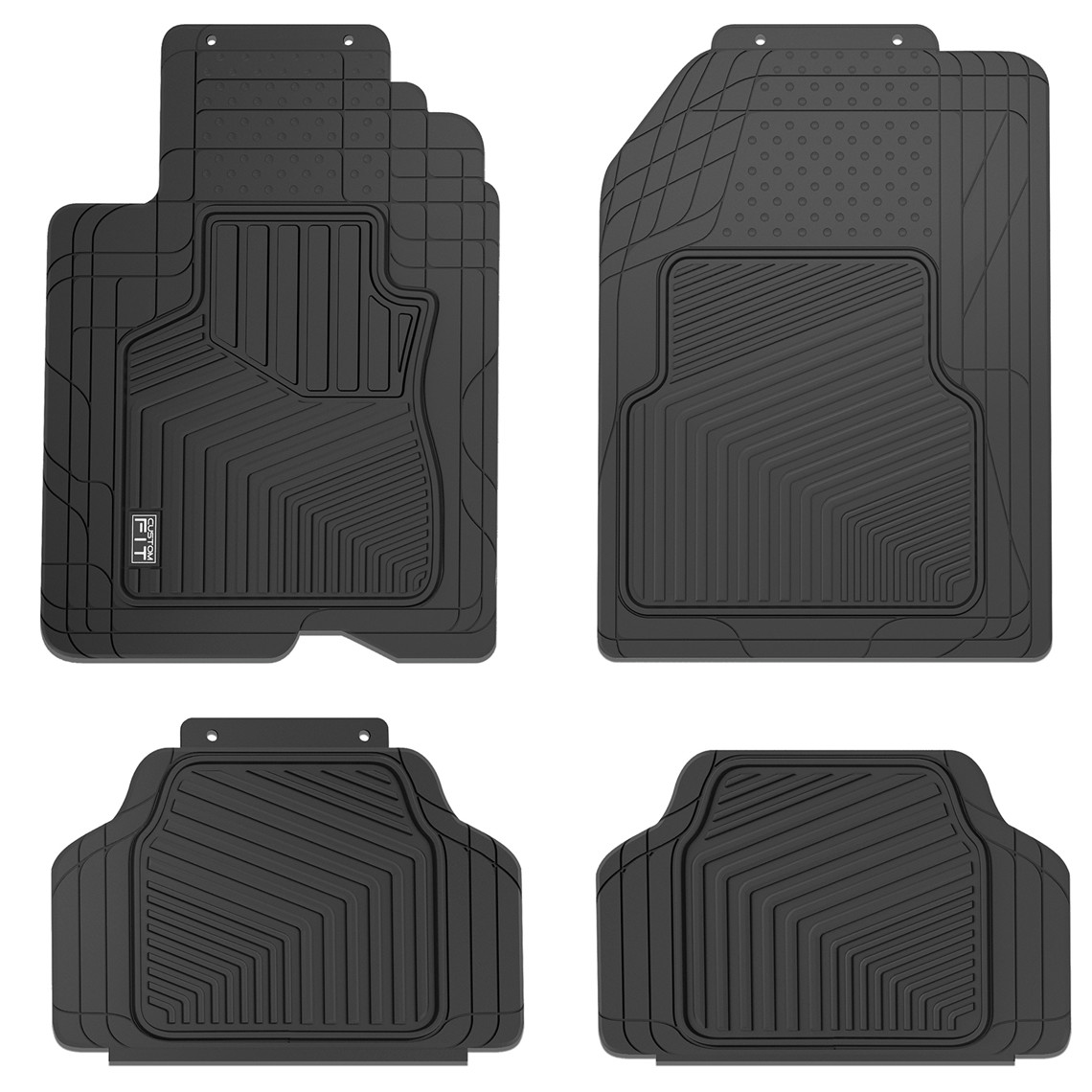 4 Piece Heavy Duty All Weather Car Floor Mat Set 13 At Walmart