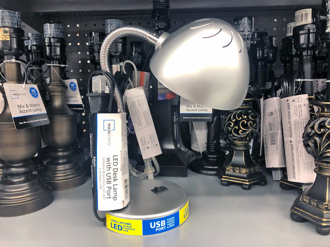 Mainstays Gooseneck Led Desk Lamp W Usb Port 4 At Walmart