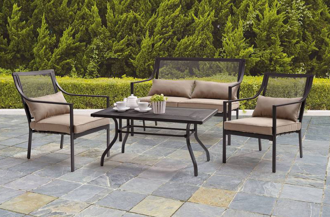 Mainstays 4 Piece Patio Set As Low As 162 At Walmart The