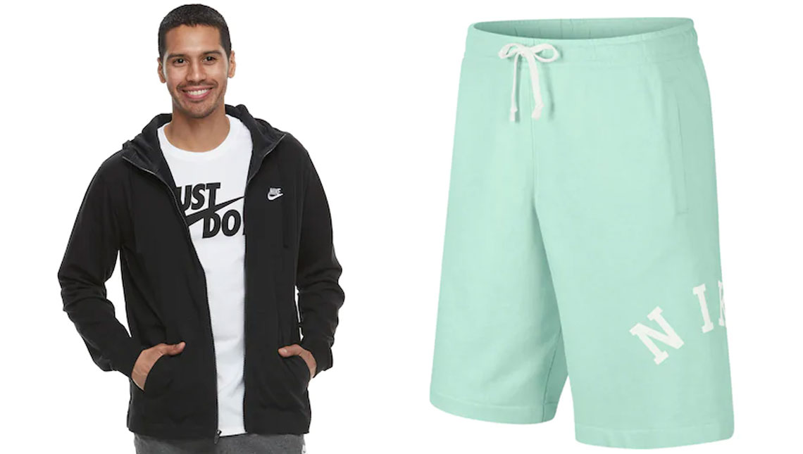 kohls nike sweat shorts