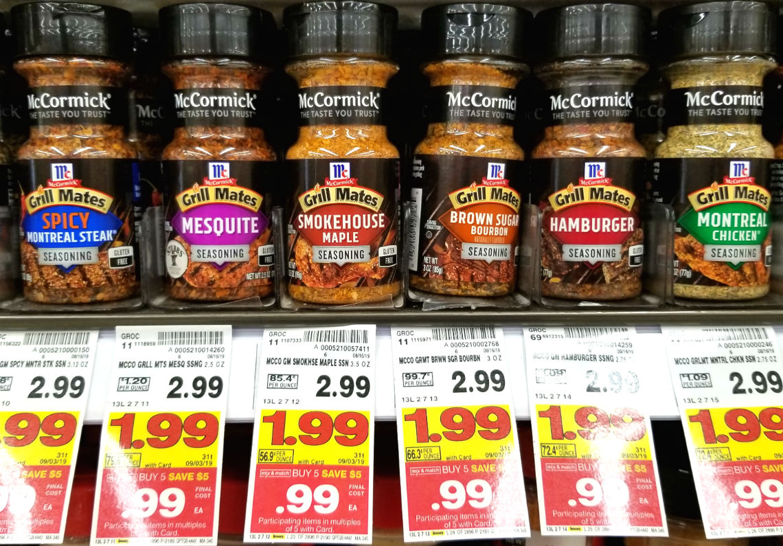 Mccormick Grill Mates Seasoning Only 0 99 At Kroger The Krazy