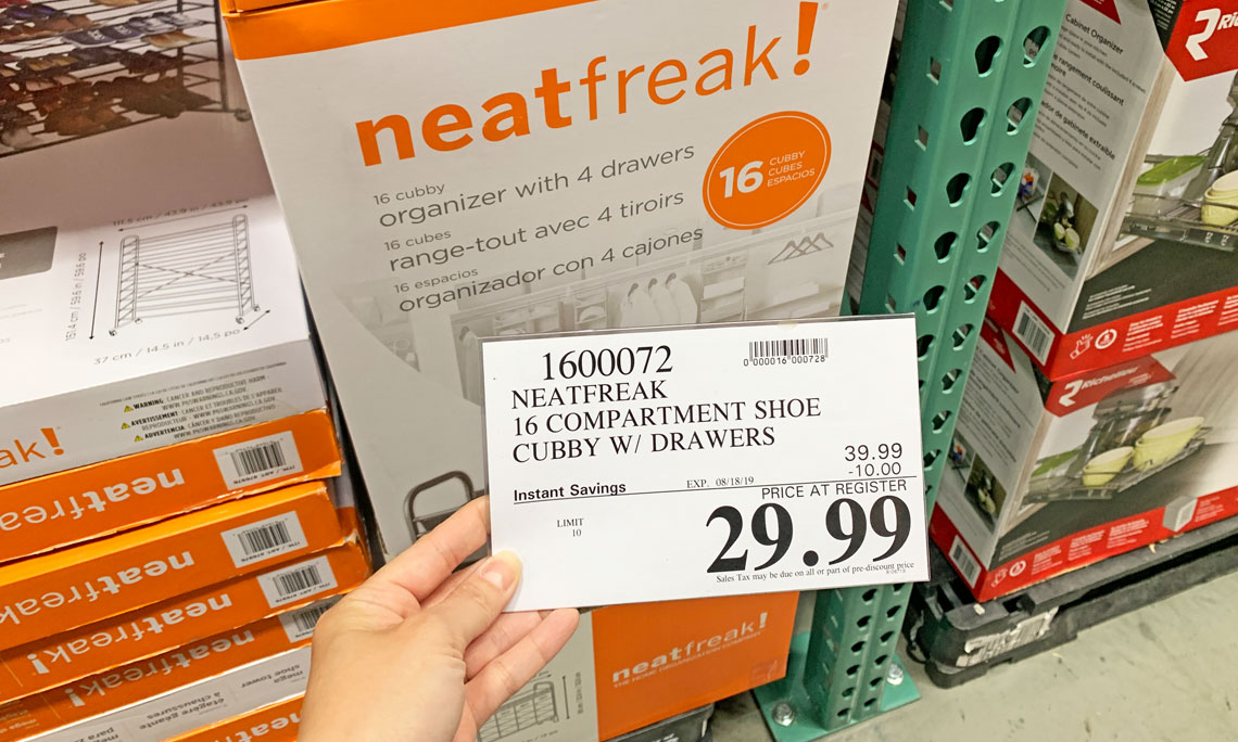 Neatfreak Shoe Cubby Only 29 99 At Costco The Krazy Coupon Lady