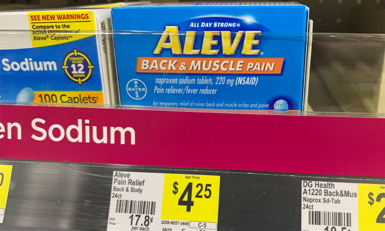 Aleve Back again Muscle mass Suffering Reliever, Simply just $1.25 at Greenback graphic relating to Printable Dollar General Coupons titled Aleve Back again Muscle mass Ache Reliever, Specifically $1.25 at Greenback