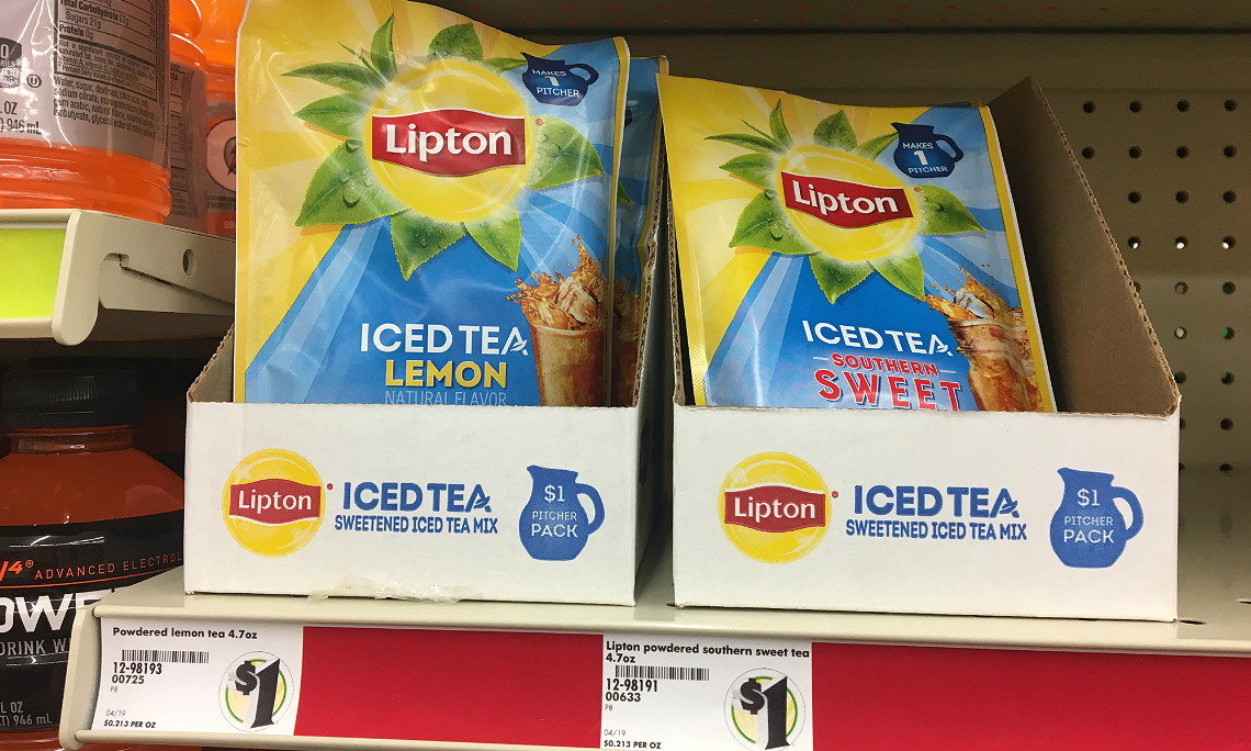 Lipton Iced Tea Mix As Low As 0 25 At Family Dollar The