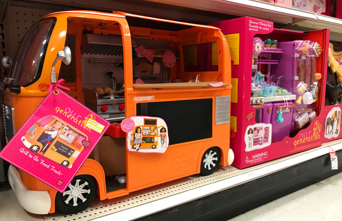 our generation doll food truck