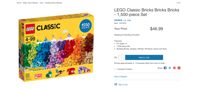 costco lego classic