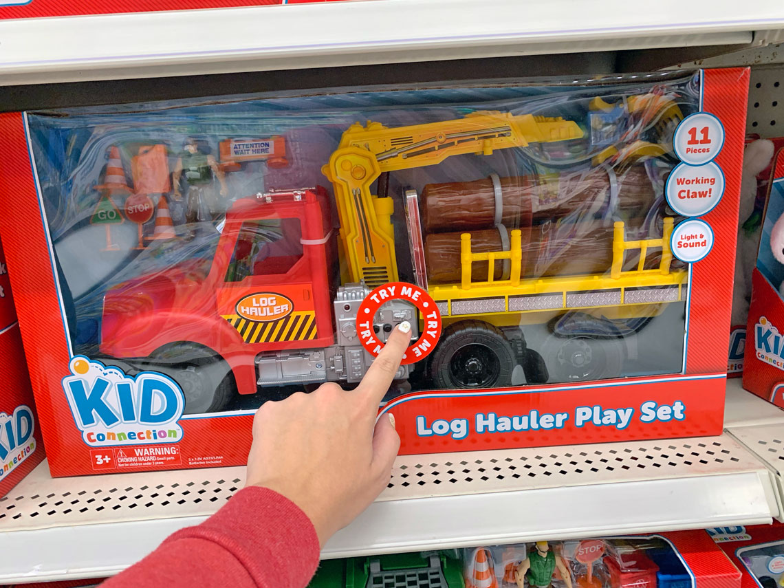 log hauler toy truck