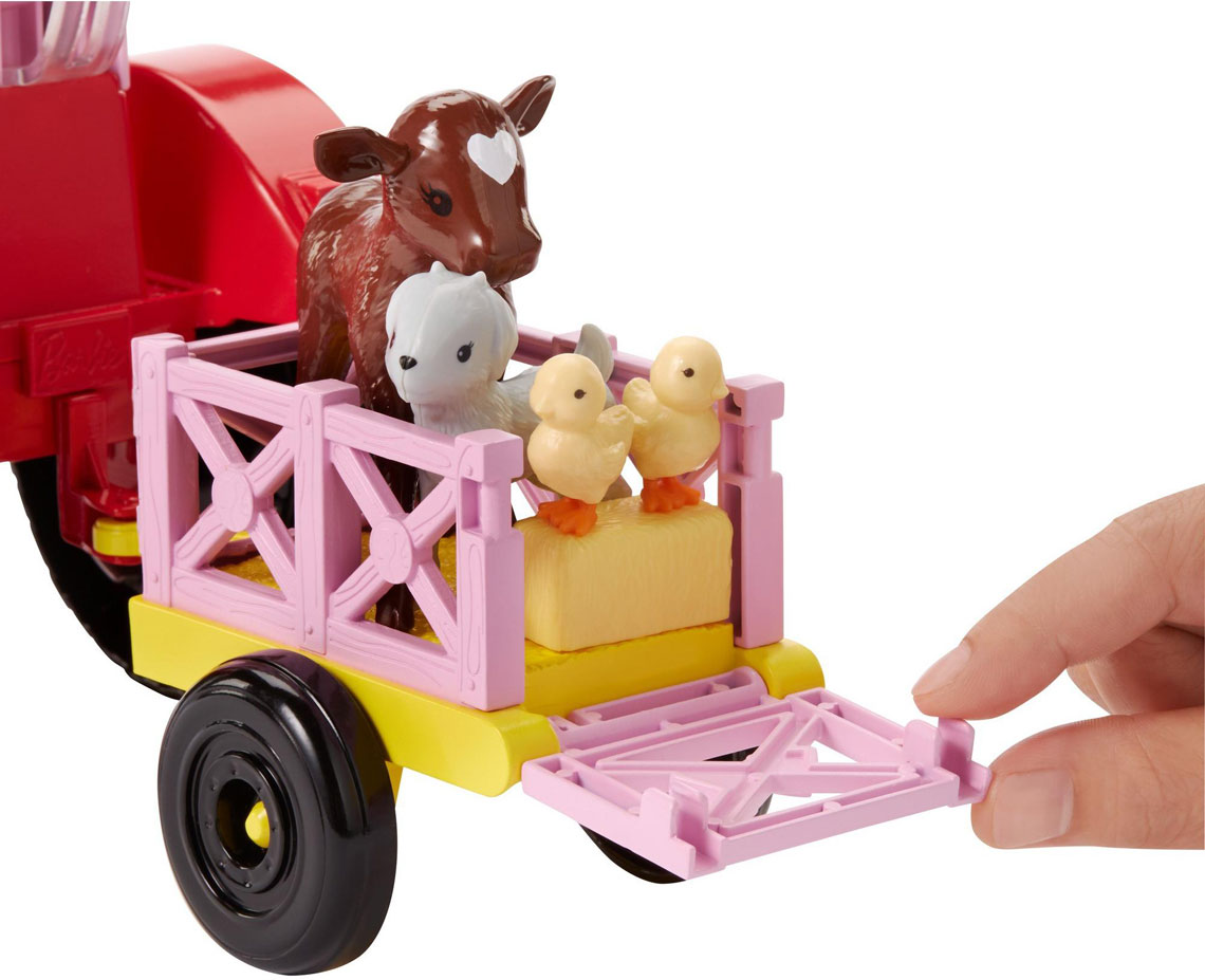 chicken farmer barbie playset