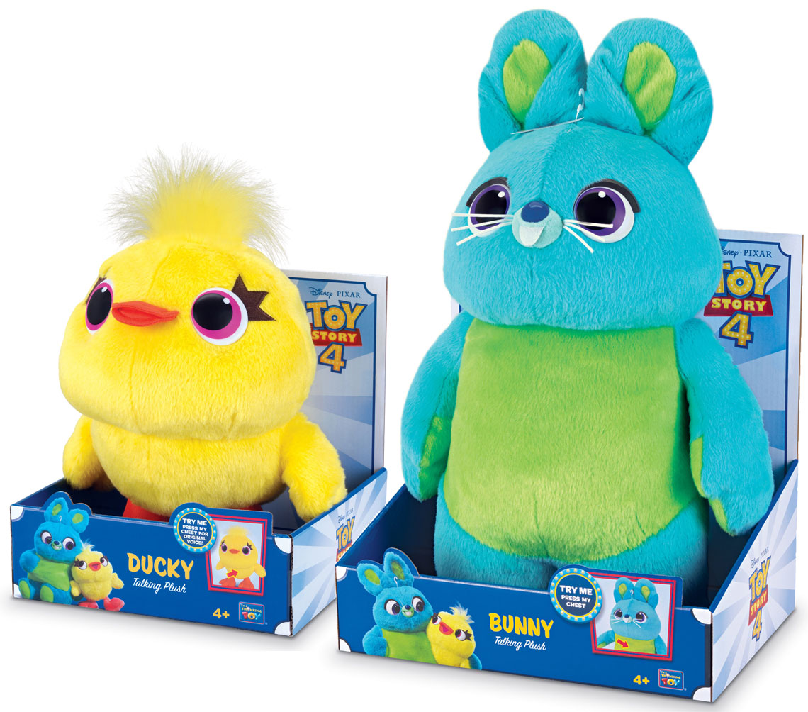 ducky and bunny talking plush