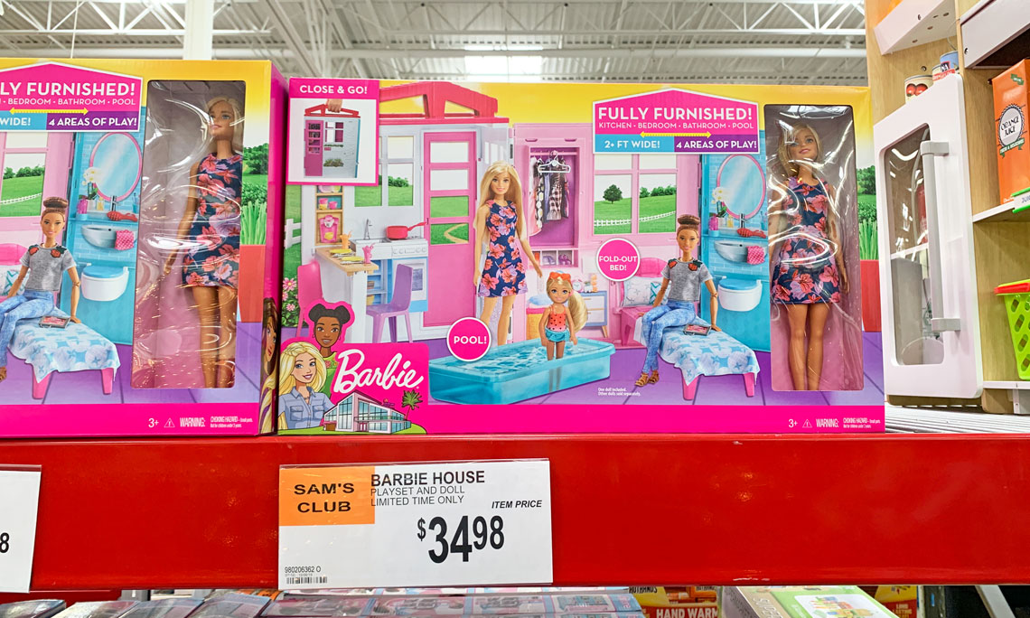 barbie close and go house