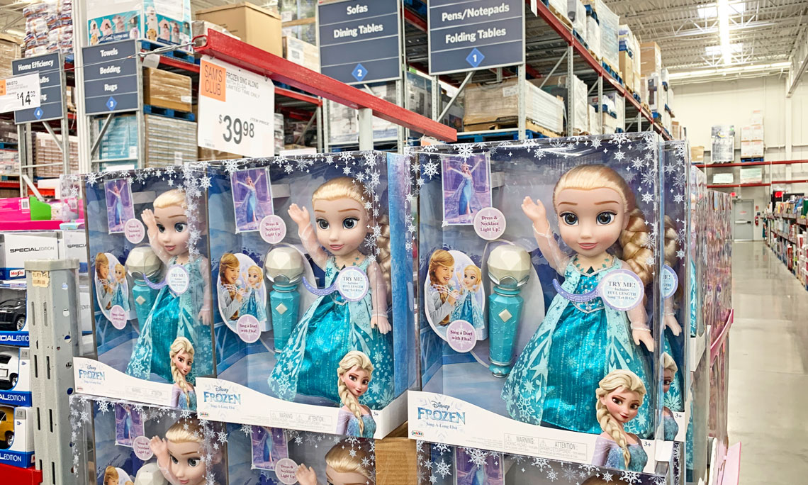 sing along elsa doll with microphone