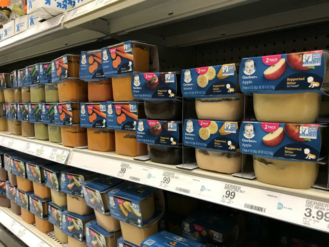 target gerber baby food